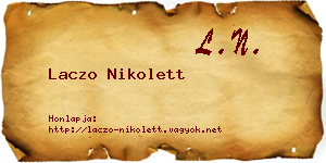 Laczo Nikolett névjegykártya